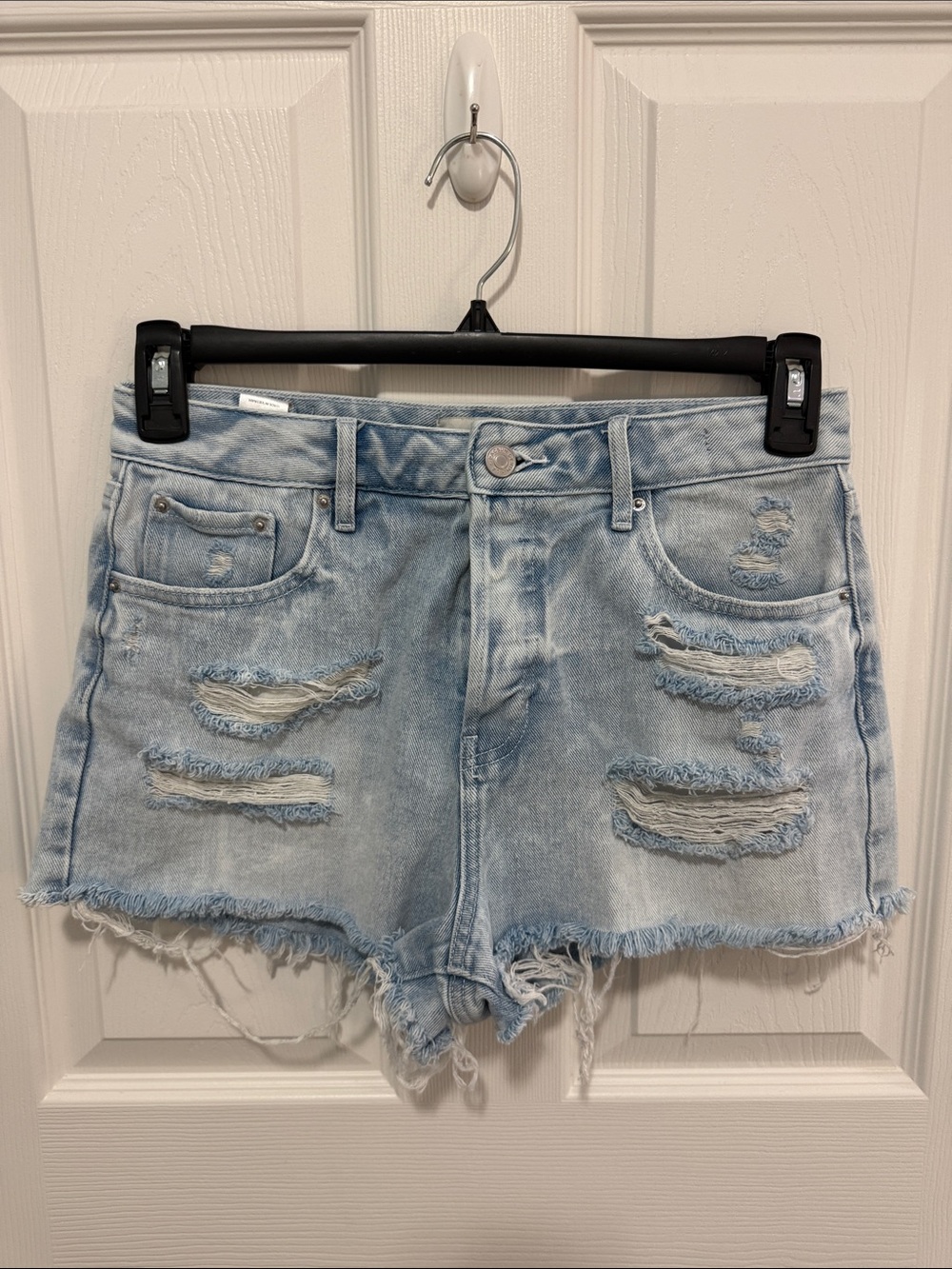 PacSun High Rise Festival Ripped Shorts